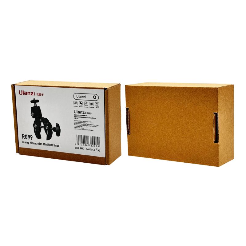 Шарнірне кріплення Ulanzi R099 Ball Heads with Clamp (UV-2993 R099)