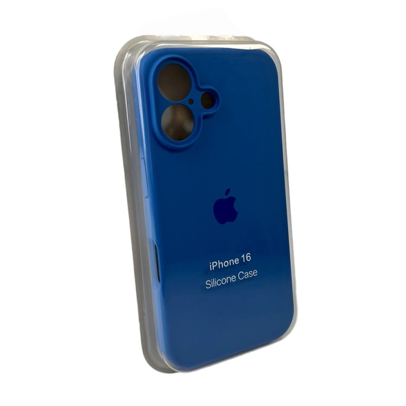 Чохол для смартфона Silicone Full Case AA Camera Protect for Apple iPhone 16 3,Royal Blue