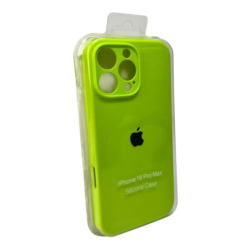 Чохол для смартфона Silicone Full Case AA Camera Protect for Apple iPhone 16 Pro Max 24,Shiny Green
