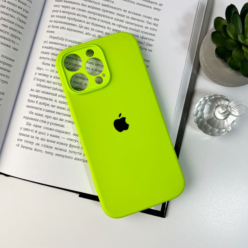 Чохол для смартфона Silicone Full Case AA Camera Protect for Apple iPhone 16 Pro Max 24,Shiny Green