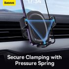 Автотримач для телефона Baseus UltraControl Pro Series Clamp-Type Car Holder Set Cluster Black
