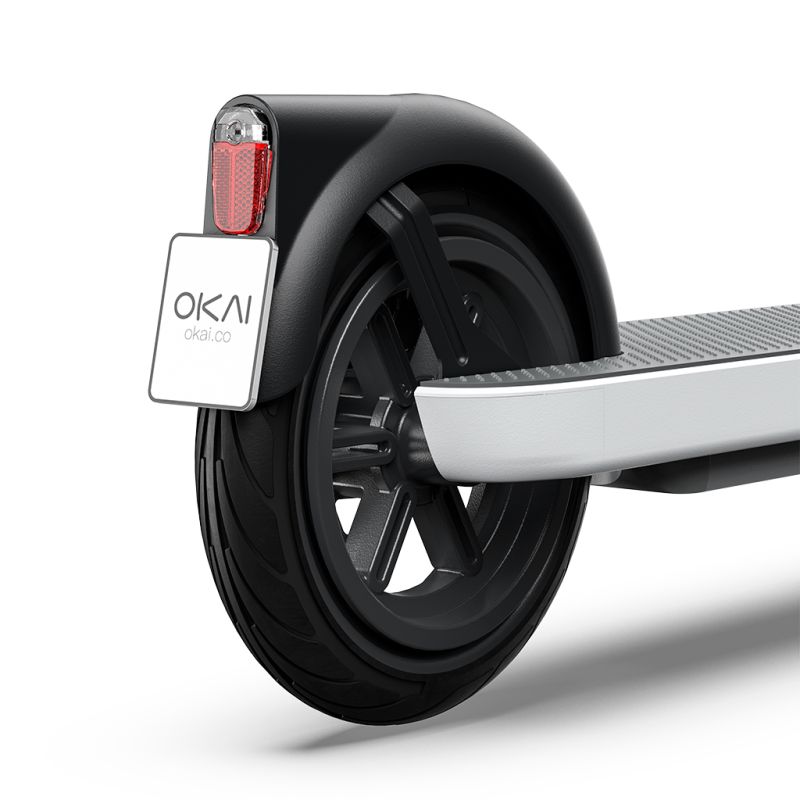 Електросамокат OKAI ES10-NEON Lite White 9", 300(600)W, 7.8Ah, 30km, 25km\h, 20%, NFC, App, 15kg