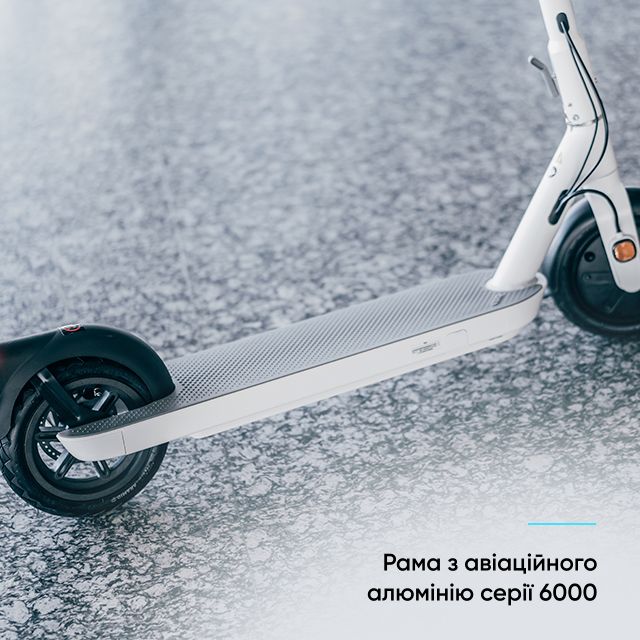 Електросамокат OKAI ES10-NEON Lite White 9", 300(600)W, 7.8Ah, 30km, 25km\h, 20%, NFC, App, 15kg