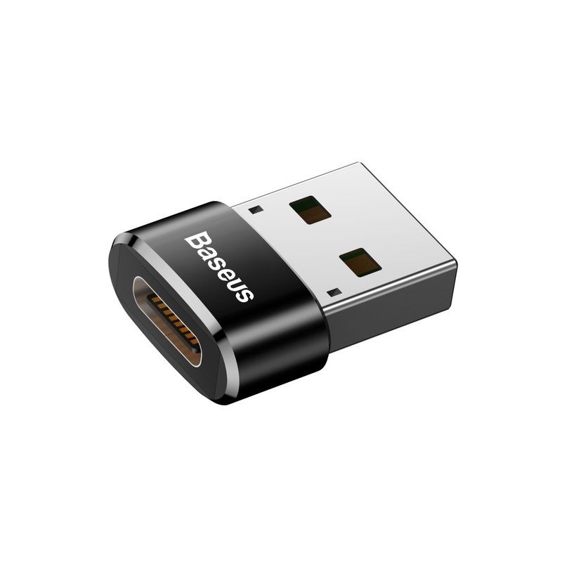 Адаптер Baseus USB Male To Type-C Female Adapter Converter Black
