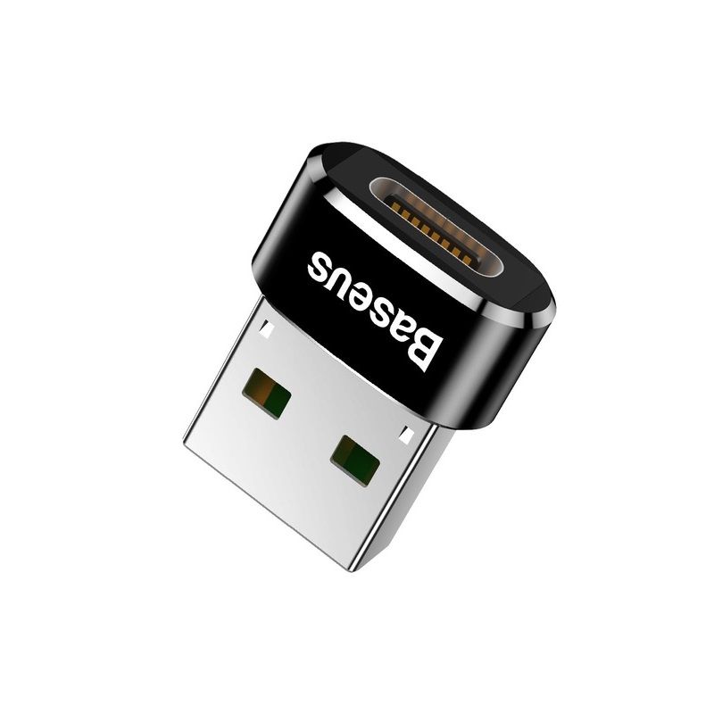 Адаптер Baseus USB Male To Type-C Female Adapter Converter Black