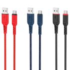 Кабель HOCO X59 USB to Type-C 3A, 1m, nylon, TPE connectors, Black