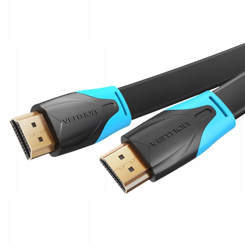 Кабель Vention Flat HDMI v2.0 Cable Плоский 1.5M Black (VAA-B02-L150)