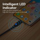 Кабель Vention Nylon Braided USB 2.0 C Male to C Male 3A Cable 2M Black LED Type (TAUBH)