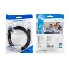 Кабель Vention Nylon Braided USB 2.0 C Male to C Male 3A Cable 2M Black LED Type (TAUBH)