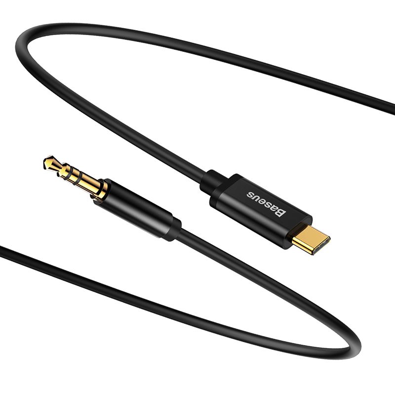 Аудіокабель Baseus Yiven Type-C male To 3.5 male Audio Cable M01 Black