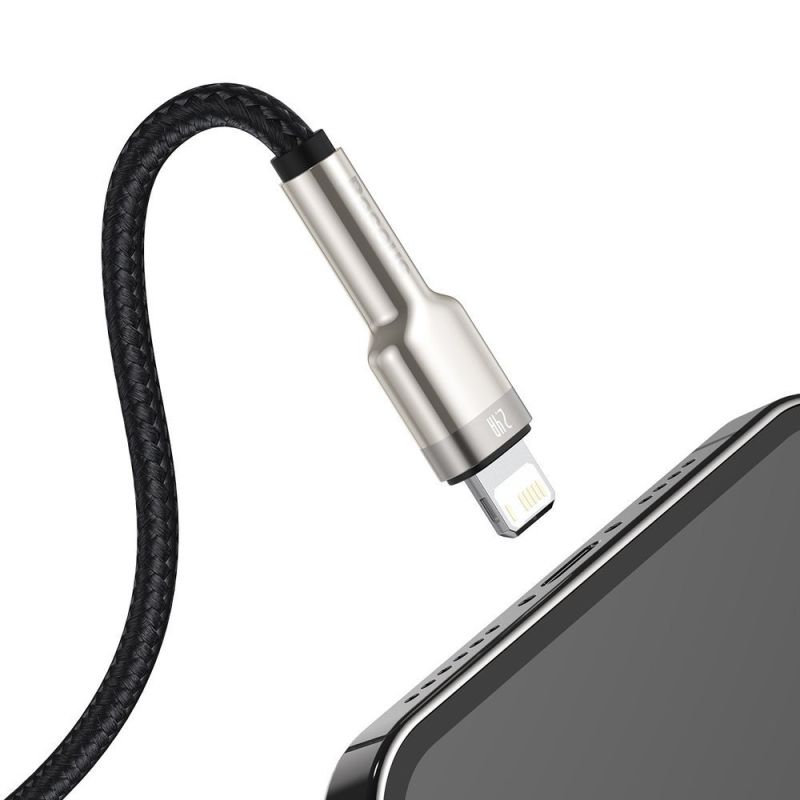 Кабель Baseus Cafule Series Metal Data Cable Type-C to iP PD 20W 1m Black