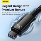 Кабель Baseus Tungsten Gold Fast Charging Data Cable Type-C to Type-C 240W 2m Black