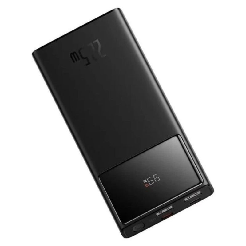 Зовнішній акумулятор Baseus Star-Lord Digital Display Fast Charge Power Bank 10000mAh 22.5W Black（With Charging Cable USB to Type-C 3A 0.3m Black）