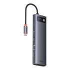 USB-хаб Baseus Metal Gleam Series 12-in-1 Multifunctional Type-C HUB Docking Station Gray