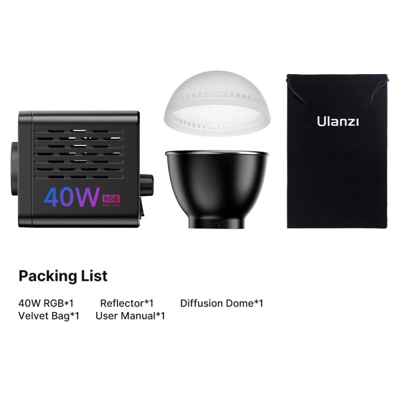 Відеосвітло Ulanzi Vijim 40W RGB COB Fill Light (L024 40WRGB)