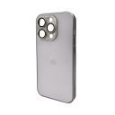 Чохол для смартфона AG Glass Matt Frame Color Logo for Apple iPhone 15 Pro Titanium Grey