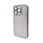 Чохол для смартфона AG Glass Matt Frame Color Logo for Apple iPhone 15 Pro Titanium Grey
