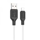 Кабель HOCO X90 Cool silicone charging data cable for iP White