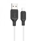 Кабель HOCO X90 Cool silicone charging data cable for iP White
