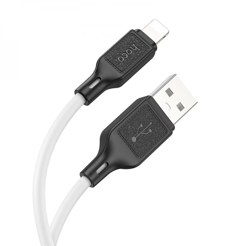 Кабель HOCO X90 Cool silicone charging data cable for iP White