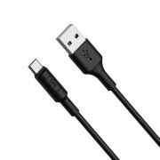 Кабель HOCO X25 USB to Micro 2A, 1m, PVC, PVC connectors, Black