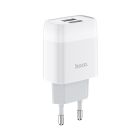Мережевий зарядний пристрій HOCO C73A Glorious dual port charger 12W White