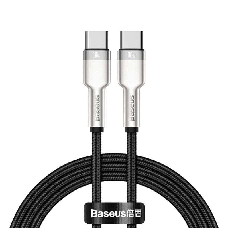 Кабель Baseus Cafule Series Metal Data Cable Type-C to Type-C 100W 2m Black