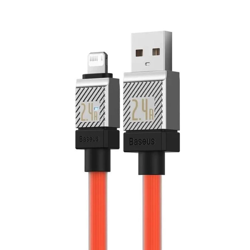 Кабель Baseus CoolPlay Series Fast Charging Cable USB to iP 2.4A 1m Orange
