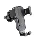 Автотримач для телефона HOCO CA103 vertical and horizontal air outlet gravity car holder Black Metal Gray