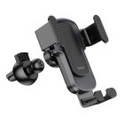 Автотримач для телефона HOCO CA103 vertical and horizontal air outlet gravity car holder Black Metal Gray