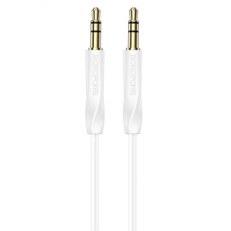 Аудіокабель BOROFONE BL16 3.5mm male to 3.5mm male, PVC, 1m, White