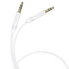 Аудіокабель BOROFONE BL16 3.5mm male to 3.5mm male, PVC, 1m, White