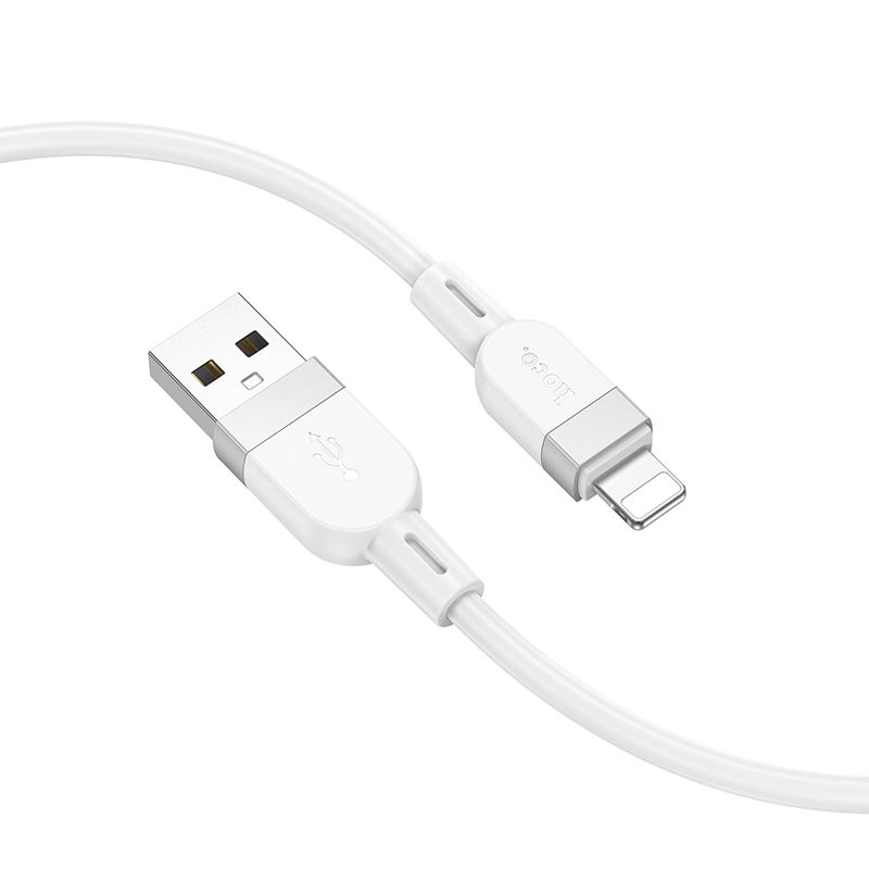 Кабель HOCO X109 Energy silicone charging data cable iP (L=1M) White