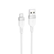 Кабель HOCO X109 Energy silicone charging data cable Micro(L=1M) White