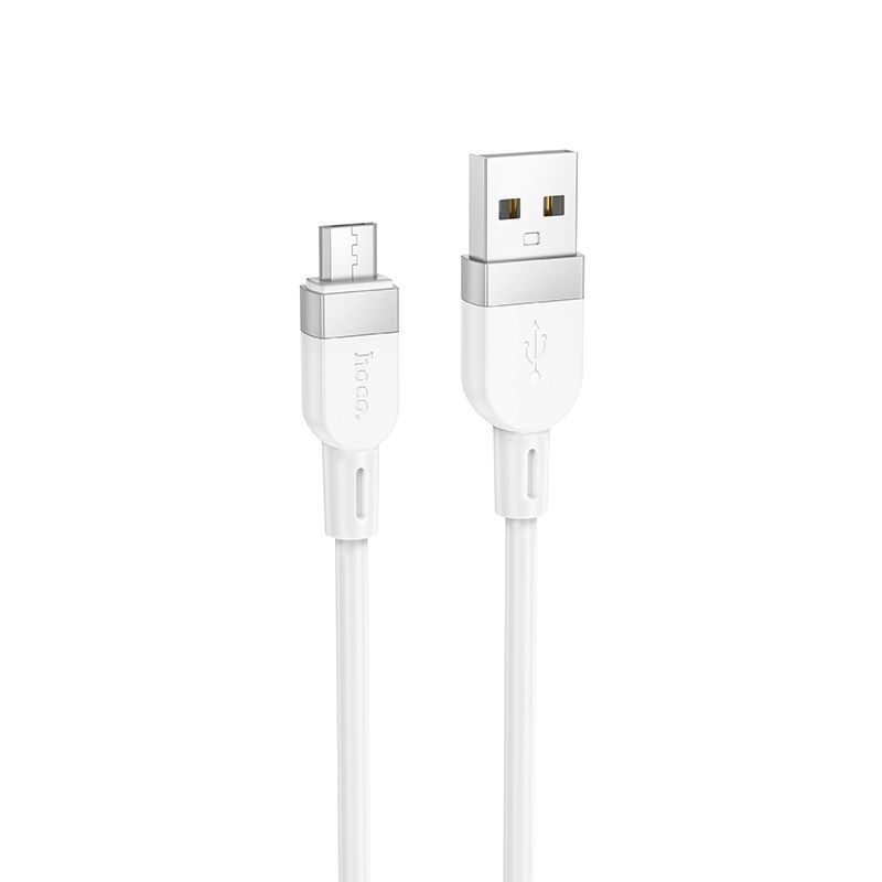 Кабель HOCO X109 Energy silicone charging data cable Micro(L=1M) White