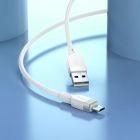 Кабель HOCO X109 Energy silicone charging data cable Micro(L=1M) White