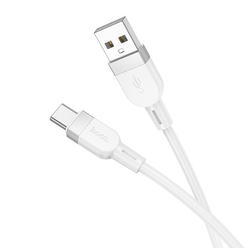 Кабель HOCO X109 Energy silicone charging data cable Type-C(L=1M) White