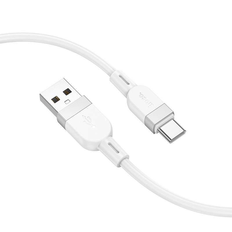 Кабель HOCO X109 Energy silicone charging data cable Type-C(L=1M) White