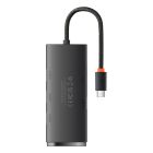 USB-хаб Baseus Lite Series 4-Port Type-C HUB Adapter (Type-C to USB 3.0*4) 25cm Black