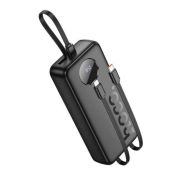 Зовнішній акумулятор HOCO J132A Sabio 22.5W+PD20W fully compatible power bank with 3 cables(20000mAh) Black