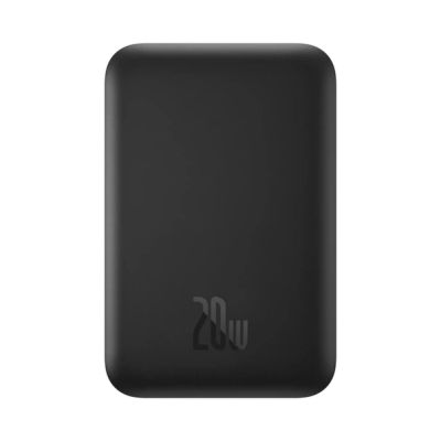 Зовнішній акумулятор Baseus Magnetic Mini Air Wireless Fast Charge Power Bank 6000mAh 20W Cluster Black（With Simple Series Charging Cable Type-C to