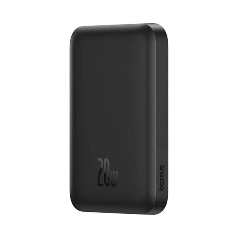 Зовнішній акумулятор Baseus Magnetic Mini Air Wireless Fast Charge Power Bank 6000mAh 20W Cluster Black（With Simple Series Charging Cable Type-C to