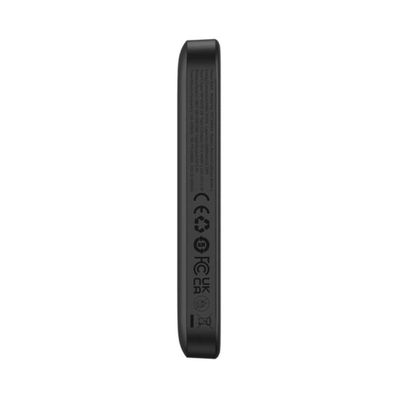 Зовнішній акумулятор Baseus Magnetic Mini Air Wireless Fast Charge Power Bank 6000mAh 20W Cluster Black（With Simple Series Charging Cable Type-C to