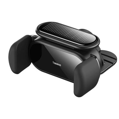 Автотримач для телефона Baseus Steel Cannon pro Solar Electric Car Mount Black
