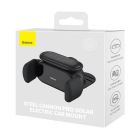 Автотримач для телефона Baseus Steel Cannon pro Solar Electric Car Mount Black