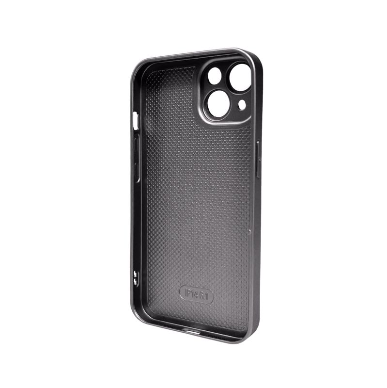 Чохол для смартфона AG Glass Matt Frame Color Logo for Apple iPhone 14 Titanium Grey