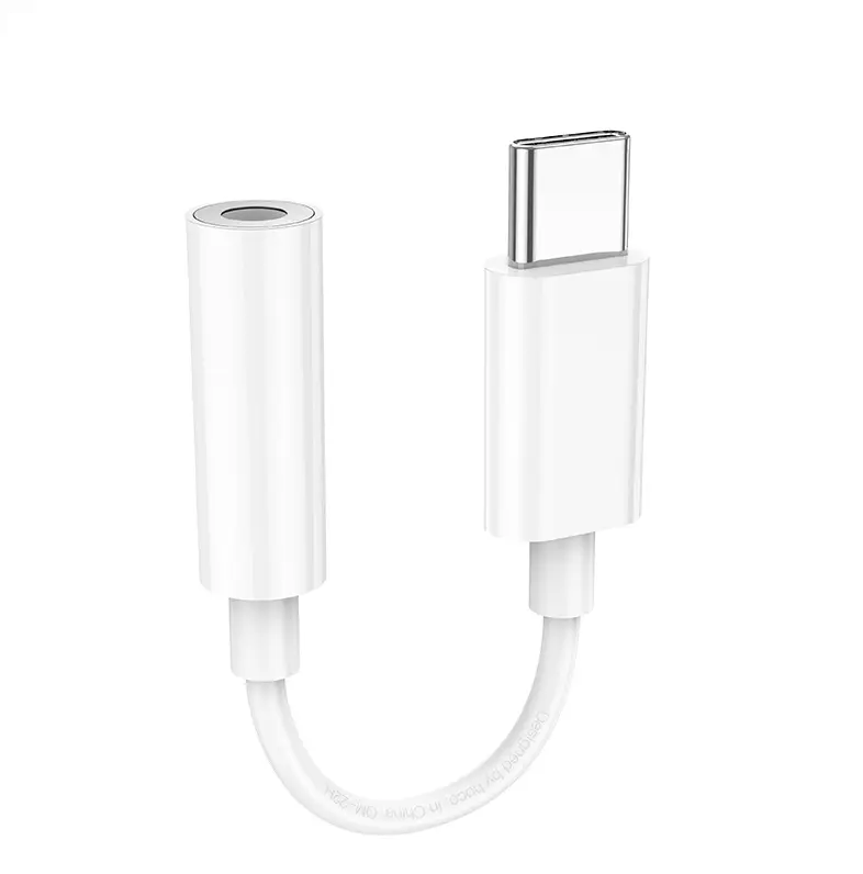 Аудіокабель HOCO LS35 Type-C to 3.5mm digital audio converter White