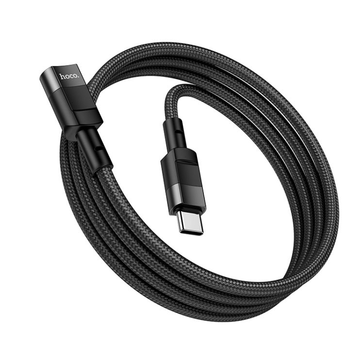 Кабель подовжувач HOCO U107 Type-C Male to Type-C Female USB2.0 extension cable(L=1.2m) Black