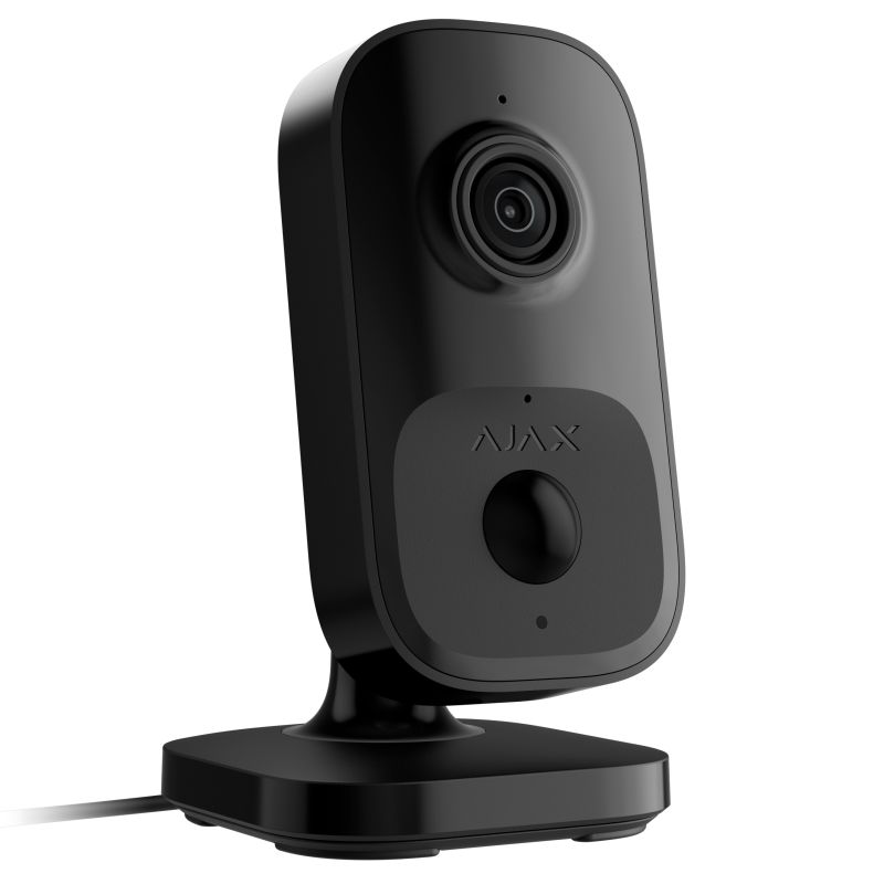 Wi-Fi камера відеоспостереження з ІЧ датчиком руху та вбудованим ШІ Ajax IndoorCam Black (111567.303.BL1)
