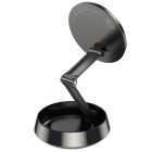 Автотримач для телефона HOCO H83 Metal ring magnetic car holder(center console) metal grey